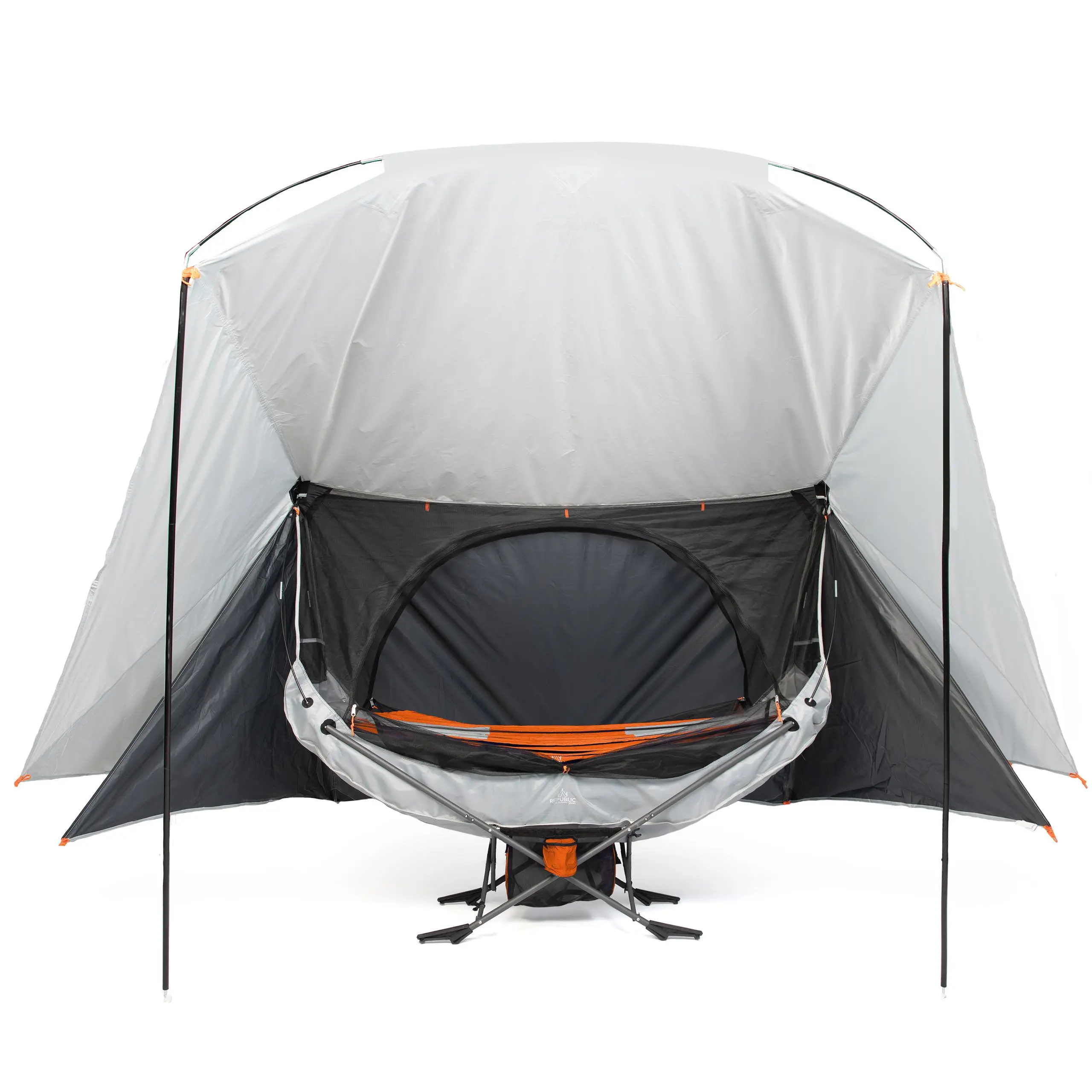3-in-1 Camping Hammock with Mosquito Net & Rain Fly, Portable Hammock Tent for Outdoor Sleeping, Hiking, Backpacking, Camping & Travel