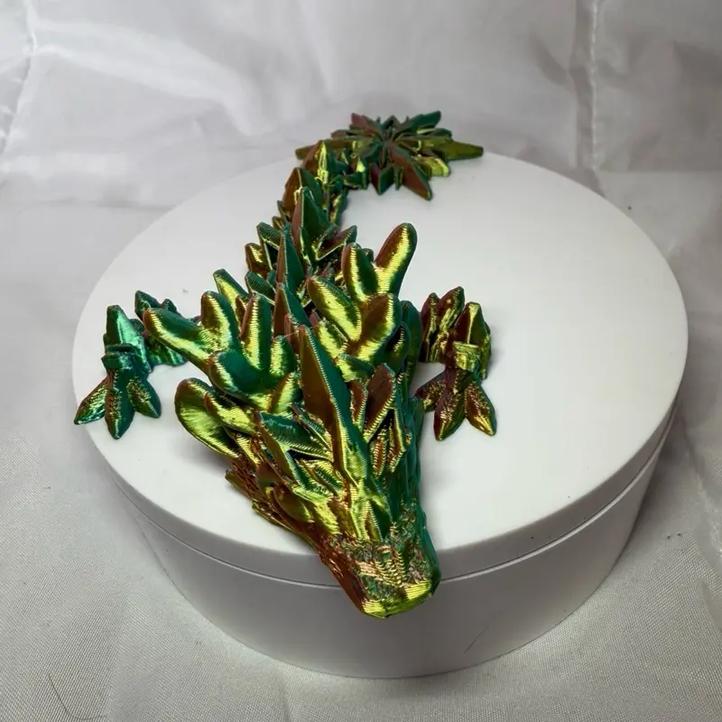 3d printed articulated baby winter dragon