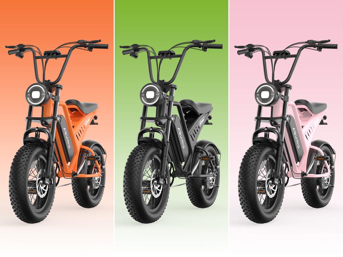 [ASKMY] 1500W Peak Electric Bike for Youth, 30MPH Fat Tire,70Mi Range,48V 15Ah ,330lb Load,7‑Speed,Back to School Commuter Ebike,for All‑Terrain Commuting & Coffee Shop Trips