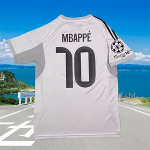 2025–2026 Home White No. 10 Mbappé Short-Sleeve Soccer Jersey