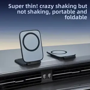2026 Latest Dual-Sided Magnetic Phone Holder, Ultra-Thin Car Mount, Universal Desktop Foldable Magnet Navigation Stand, Strong Adsorption, Dash Mount, Dashboard Phone Holder, Cell Phone Car Mount, Universal Smartphone Holder, Cellphone Car Mount