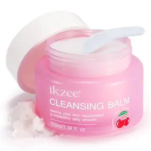 Ikzee Makeup Remover Balm 100ML, Daily Cosmetic Dissolves Dirt Oil Waterproof Mascara, Quick Emulsifying, Gentle Deep Cleansing, Portable Travel Size Gift