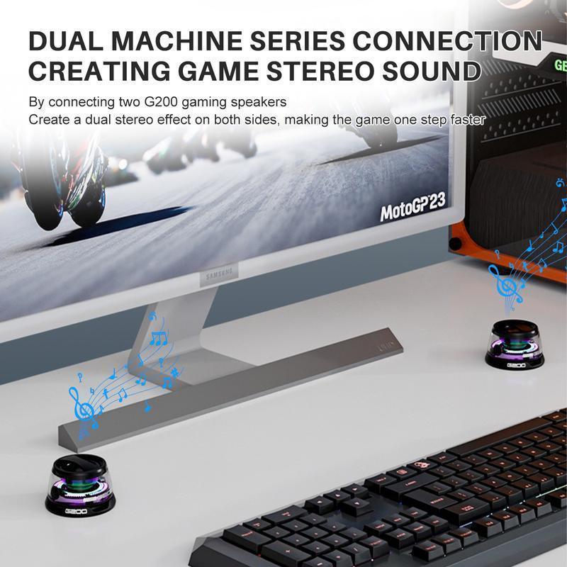 Portable Bluetooth Speaker G200 RGB Lighting Magnetic Speaker BT5.3 Mini Sound Box 7 Hours Playback Phone Holder,Mini LED Shower Speaker , Premium Sound Quality , 10-Hour Playtime