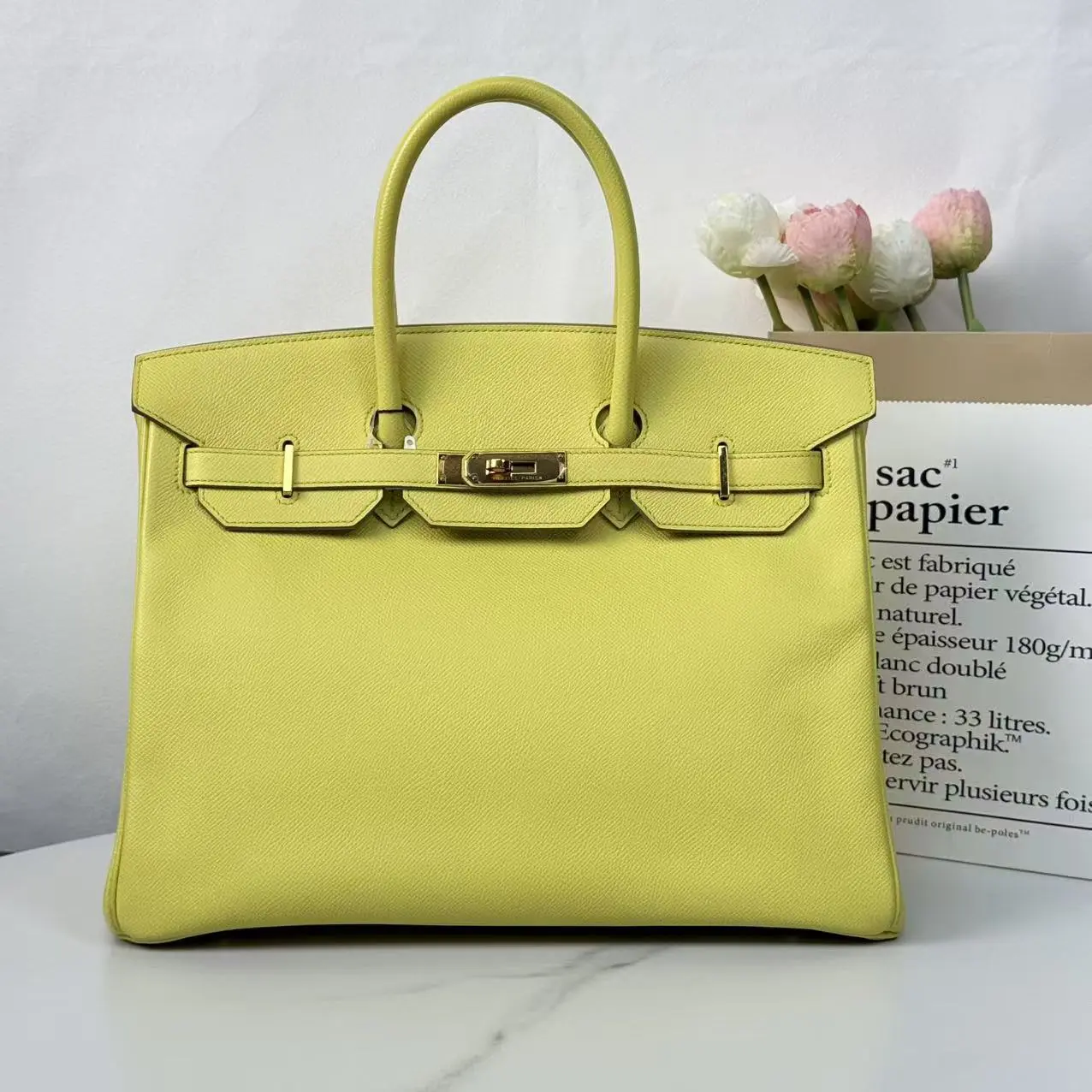Pre-owned HERMÈS BIRKIN Bag 35 Epsom Leather