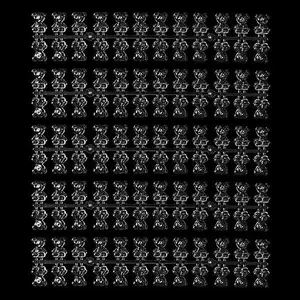 Cute 3D Bear Swatch Board 120pc