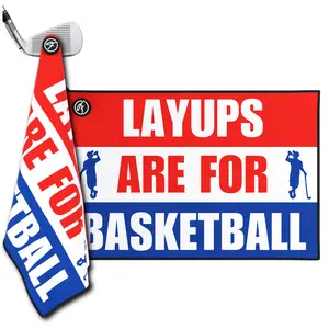 Fore Show Magnetic Golf Towel (Layups) Waffle Microfiber with Magnet for Golf Bags, Carts & Clubs - 24” x 16” Funny Golf Gift Accessory For Men