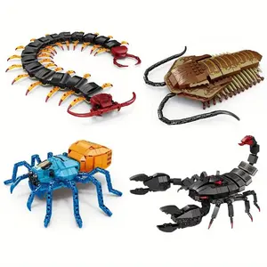 Insect Toy Building Blocks Kit 1 Bag Animals Figures Scorpion Spider Trilobites Model Educational Cognitive Toys for Kids with Bag
