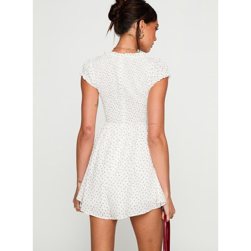 Sweet Talk Playsuit White Floral