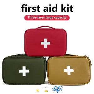 Outdoor First Aid Kit, Portable Emergency Bag, Emergency Supplies and Accessories for Multi-purpose Use, Survival Equipment Set, Emergency Kit for Hunting, Healthcare Green