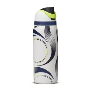 Owala FreeSip Soccer Ball Water Bottle Insulated Stainless Steel Sports Bottle With Straw Lid For Gym Travel Outdoor Use