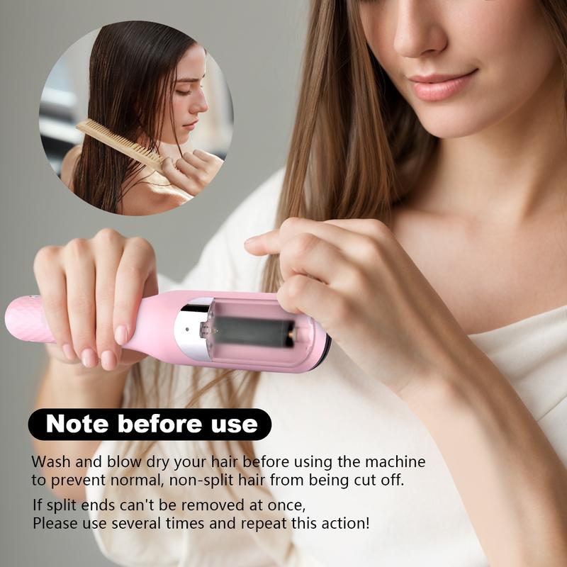USB Rechargeable Multi-Functional Hair Split End Trimmer, Portable Electric Hair Clipper for Home Use, Built-in Battery for Easy Charging