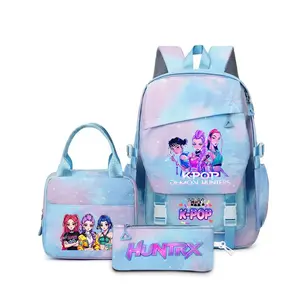 K-Pop Style Backpack for Middle & High School Girls — Back-to-School Student Bookbag: Large Capacity, Weight-Reducing, and Spine-Protective