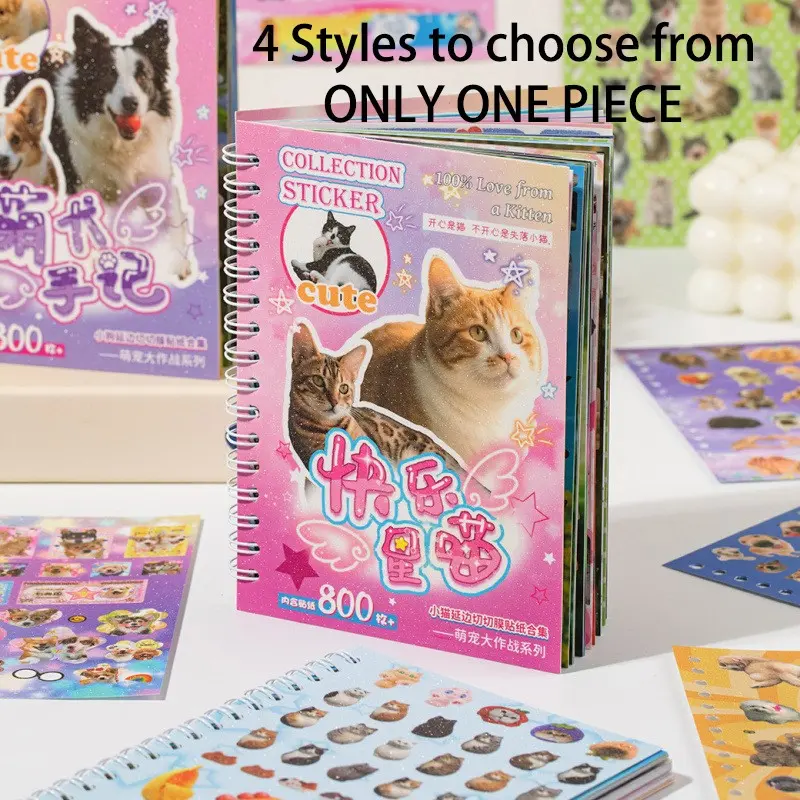 30-Piece Cute Pet Sticker Pack, Sticker Set, Decorative Art Stickers for DIY Crafts, Journals, Albums, and Scrapbooking, Handmade Scrapbooking Material, Animal Scrapbook Decals, Sticker Sheets for Diaries, Frames and Albums, Assorted Decals