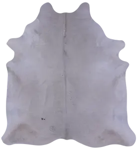 White Natural Cowhide Rug - X-Large 7' 7"H x 6' 10"W