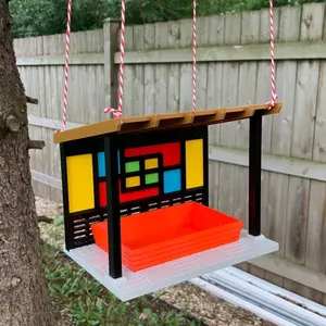 Mid-Century modern bird feeder V2