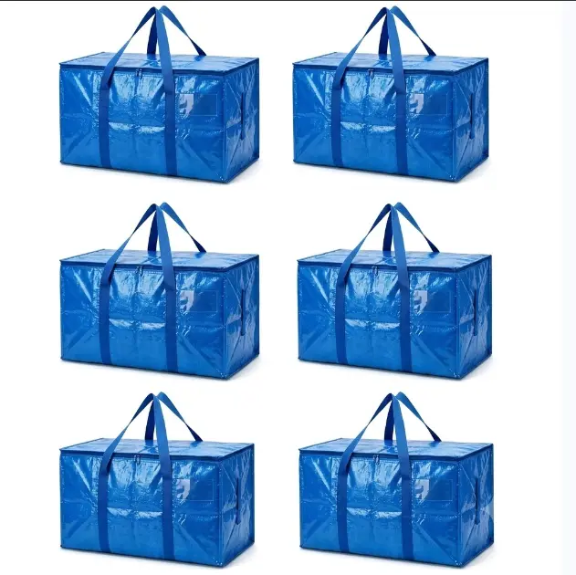 Extra Large Moving Bags Heavy Duty Storage Totes with Carrying Handles Zippered Water Resistant Packing Bags for House Moving