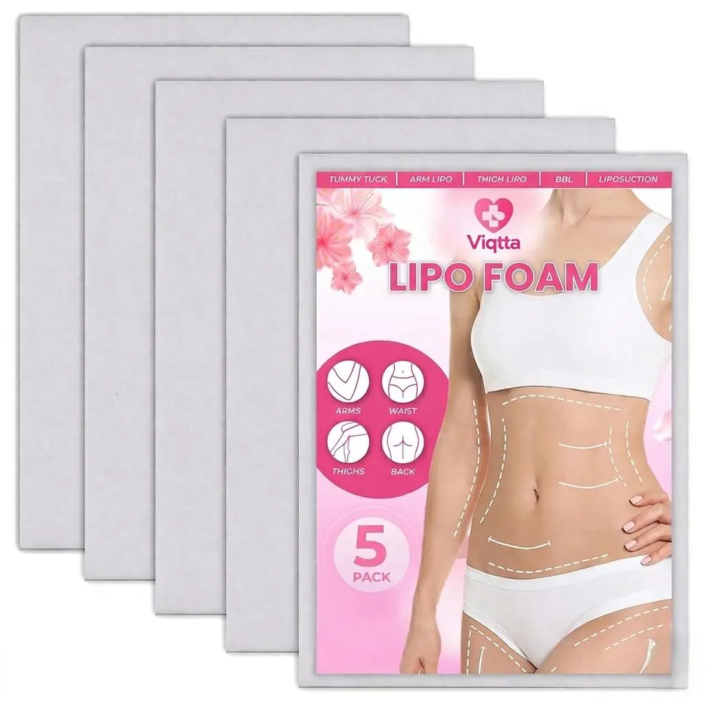 5 Pack Compression Foam Pads for Waist Abdomen Support Lipo Foam Boards Body Shaping Use