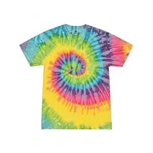 Colortone Mens Multi Color Tie Dyed T Shirt