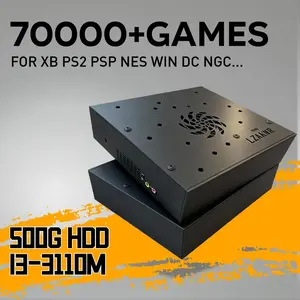 Ultimate Retro Game Console with 4G RAM & 500G Storage, 70,000 Classic Games, Plug & Play on TV & Projector, Relive Childhood Fun with Wireless Controllers