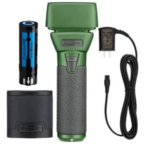 BabylissPRO FXONE Limited Edition Matte Green All-Metal Foil Shaver with FXBB24 Battery Included Hypoallergenic Black Titanium Foils Dual Counter-Cutting Blades