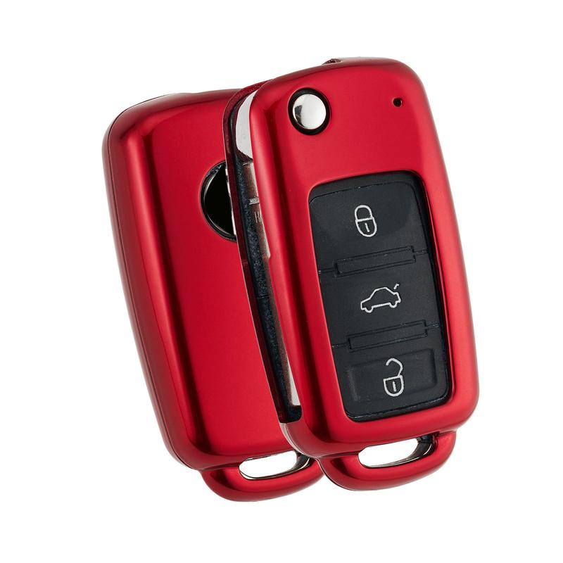 ABS Car Key Case Cover Car Key Protector For Volkswagen VW Polo Golf Passat Tiguan Beetle Caddy T5 Up Eos Skoda Octavia