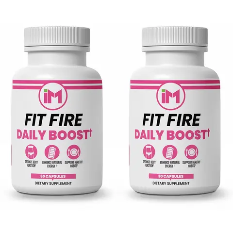 IM Fit Fire DB - 2 Bottles - Natural Dietary Nutrition Supplement | Green Tea Leaf Extract, Apple Cider Vinegar, Berberine HCL, Ginger Root, Cinnamon Bark Extract, Banaba Leaf Extract, Ginseng Aerial Extract, Resveratrol