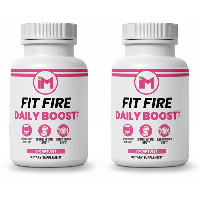 IM Fit Fire DB - 2 Bottles - Natural Dietary Nutrition Supplement | Green Tea Leaf Extract, Apple Cider Vinegar, Berberine HCL, Ginger Root, Cinnamon Bark Extract, Banaba Leaf Extract, Ginseng Aerial Extract, Resveratrol