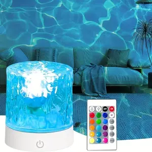 16 Color LED Projection Lamp, Valentine's Day Atmosphere Light, LED Party Light, USB Powered with Remote, Home and Bedroom Decor, Ideal Gift