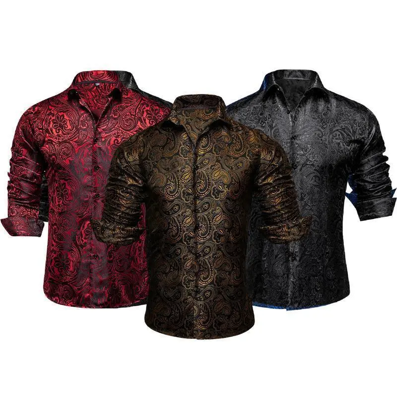 satin men shirt party floral black and gold - TikTok Shop satin men shirt party floral black and gold - TikTok Shop