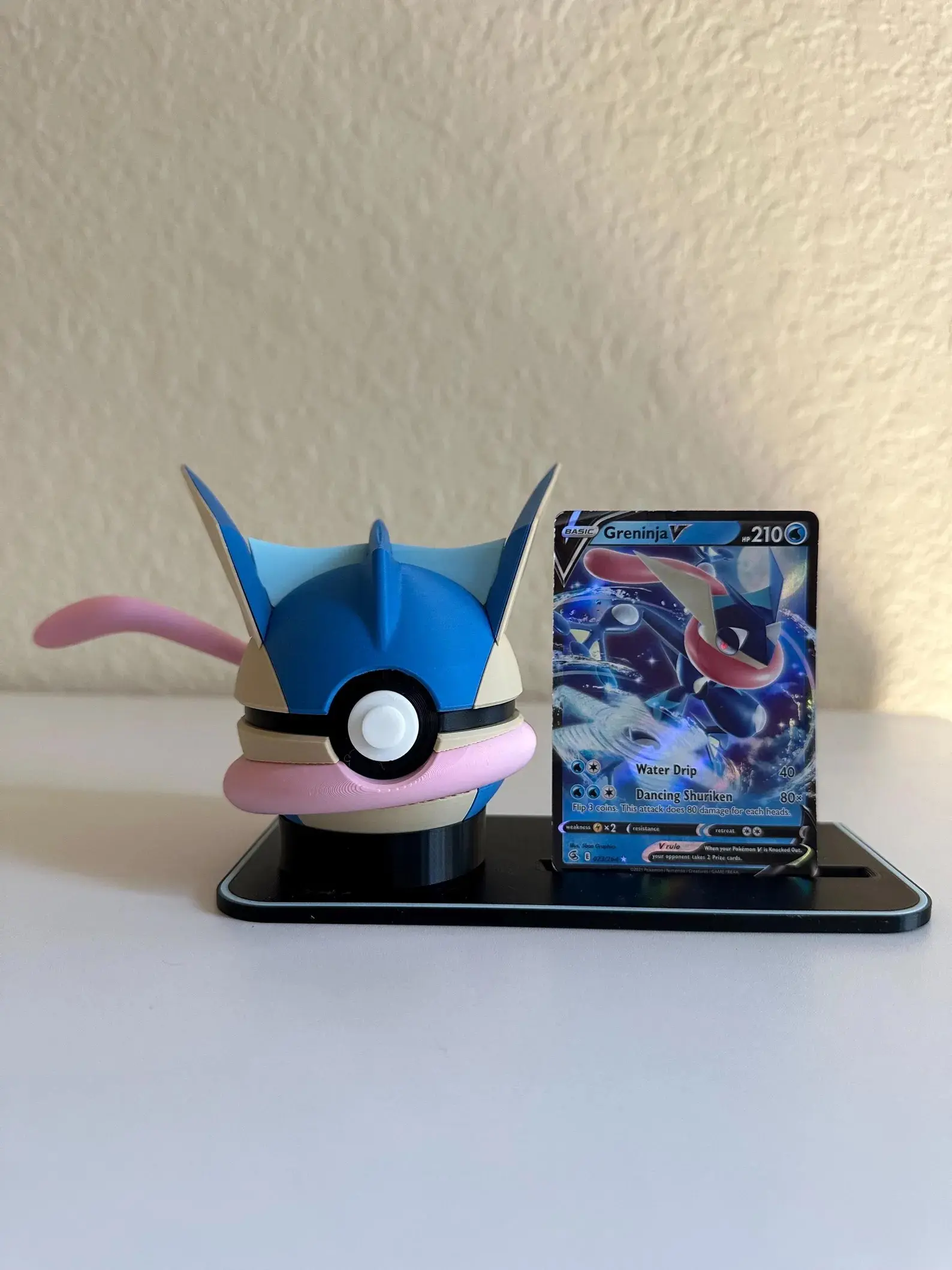 3D printed Display Stand for Poke ball Collectibles and trading cards