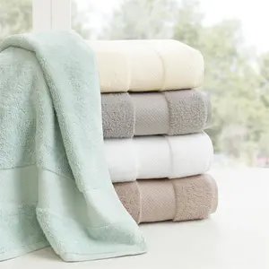 212 MAIN 6-Piece Bath Towel Set, Thick Turkish Cotton Fabric, Absorbent Hand Towels Included, Natural, Six Pieces