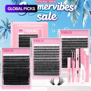 Individual False Eyelashes Kit, 1 Box Mixed Length & Styles Natural Look Eyelash Extensions, Self Grafting Curvature Eyelashes, DIY Individual Lashes, Eye Makeup Accessories, Cosmetic #GLOBAL PICKS