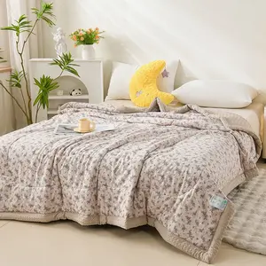 New Cool Silk Summer Quilt Air Conditioning Blanket Ice-Cool Series, Ultra Soft Summer Cooling Blanket, Multi-Functional Thin Bedding