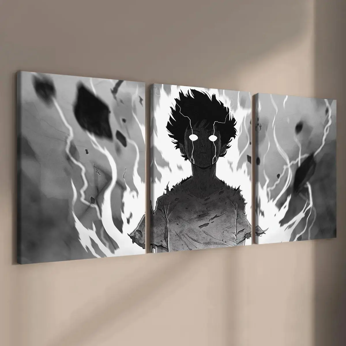 Anime Character Pattern Canvas Painting, 3 Counts/set Artistic Modern Wall Art Painting, Wall Art Decor for Home Living Room Bedroom Office, Artistic Indoor Decoration, Canvas Prints, Ornaments