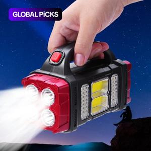 portable solar powered camping light, outdoor rechargeable lamp, multifunctional led solar light for outdoor camping hiking, valentine's day gift, handheld flash light