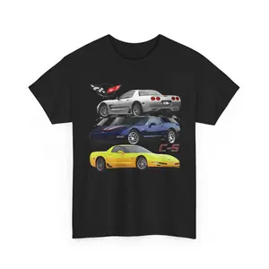 Chevrolet C5 Corvette Men's Black T-Shirt, Car Lover Gift, Man Unisex T-shirt, Streetwear Lover Graphic Tee, Cotton Gift