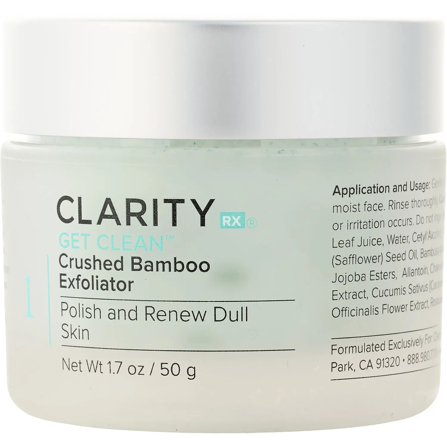 Clarityrx By Clarityrx Get Clean™ Crushed Bamboo Exfoliator For Women