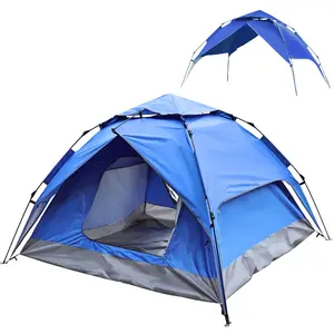 4-Person Easy Setup Pop-Up Tent - Automatic Deployment, Waterproof, Windproof Family Dome Tents for Camping, Hiking, Easy Setup Tent