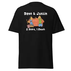 Dave & Justin Podcast Logo Tee Unisex Black