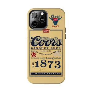 Coors Banquet Vintage Beer Label – Classic Retro Brewery Phone Case Compatible with iPhone 17 16 15Pro, 14, 13, 12, 11, 8, XR Mini, Pro Max, Plus & SAMSUNG GALAXY 21 S22 S23 S24 25 ULTRA PLUS Accessories Protection unisex