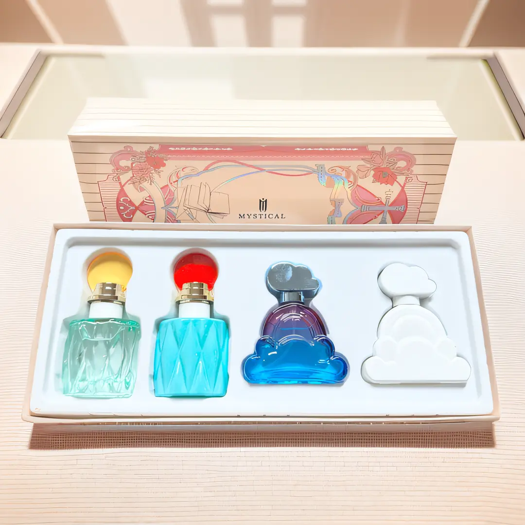 Women's Floral and Fruity Perfume Set, Women's fresh fragrance spray, Chirstmas winter gift, Eau De Toilette 30ml*4(1.0FL.OZ.*4)