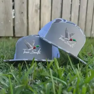 Flying Mallard Duck Trucker Hat | Embroidered Waterfowl Hunting Snapback, Southern Outdoors Gift for Him