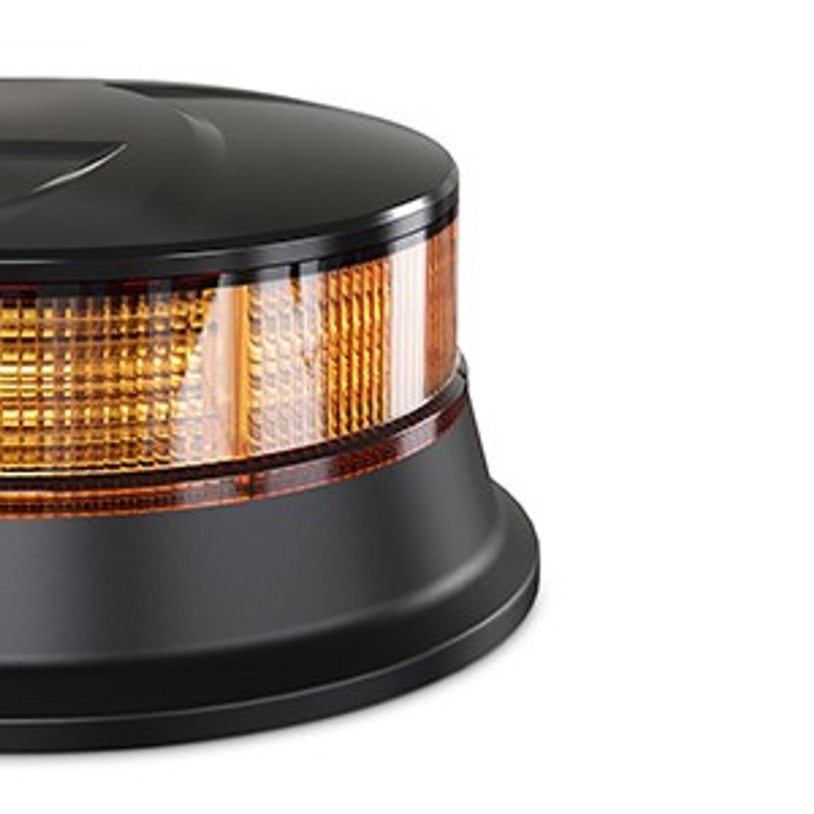 Agrieyes Amber Beacon Light 4.2Inch, Flashing Safety Warning Lights Permanent/Magnet Mount (Amber, Screw)