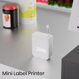 Mini Label Maker Handheld Portable Thermal Printer, Home Office Name Price Sticker Label Machine, Wireless Connection, Supports 1.5cm Width Labels
