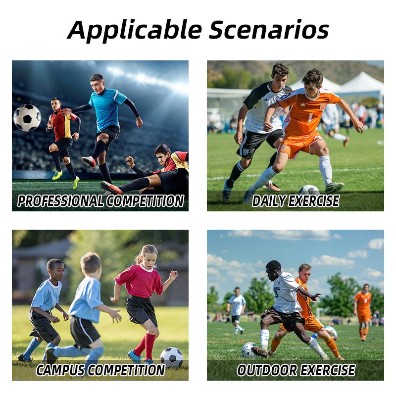 Sports 5-Piece Soccer Kit - Includes Shin Guards, Grip Socks, Bandages & Carry Bag for Training & Matches Essential Equipment Footballequipment