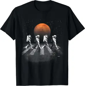 100%cotton Astronauts in Walking in Space Occupy Mars T-Shirt T-Shirt