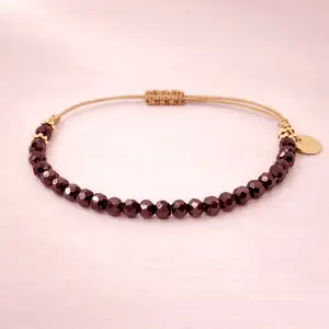 Friendship Crystal Chocolate Brown Bracelet