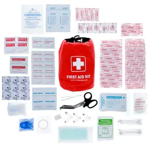 ASR Outdoor 100 Piece First Aid Kit for Camping, Backpacking, and Survival Activities with Cleaning Supplies, Bandages, and Other Essential Tools
