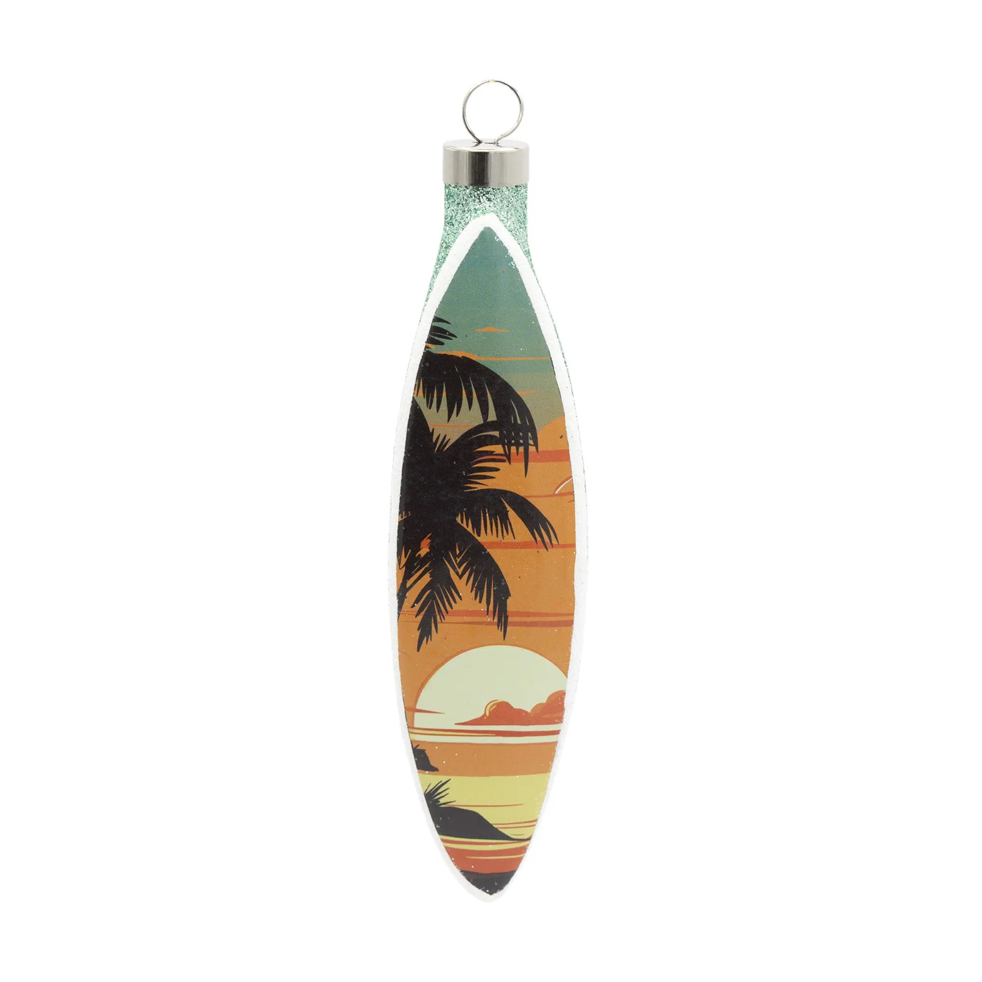 Sunset Surf Board Ornament