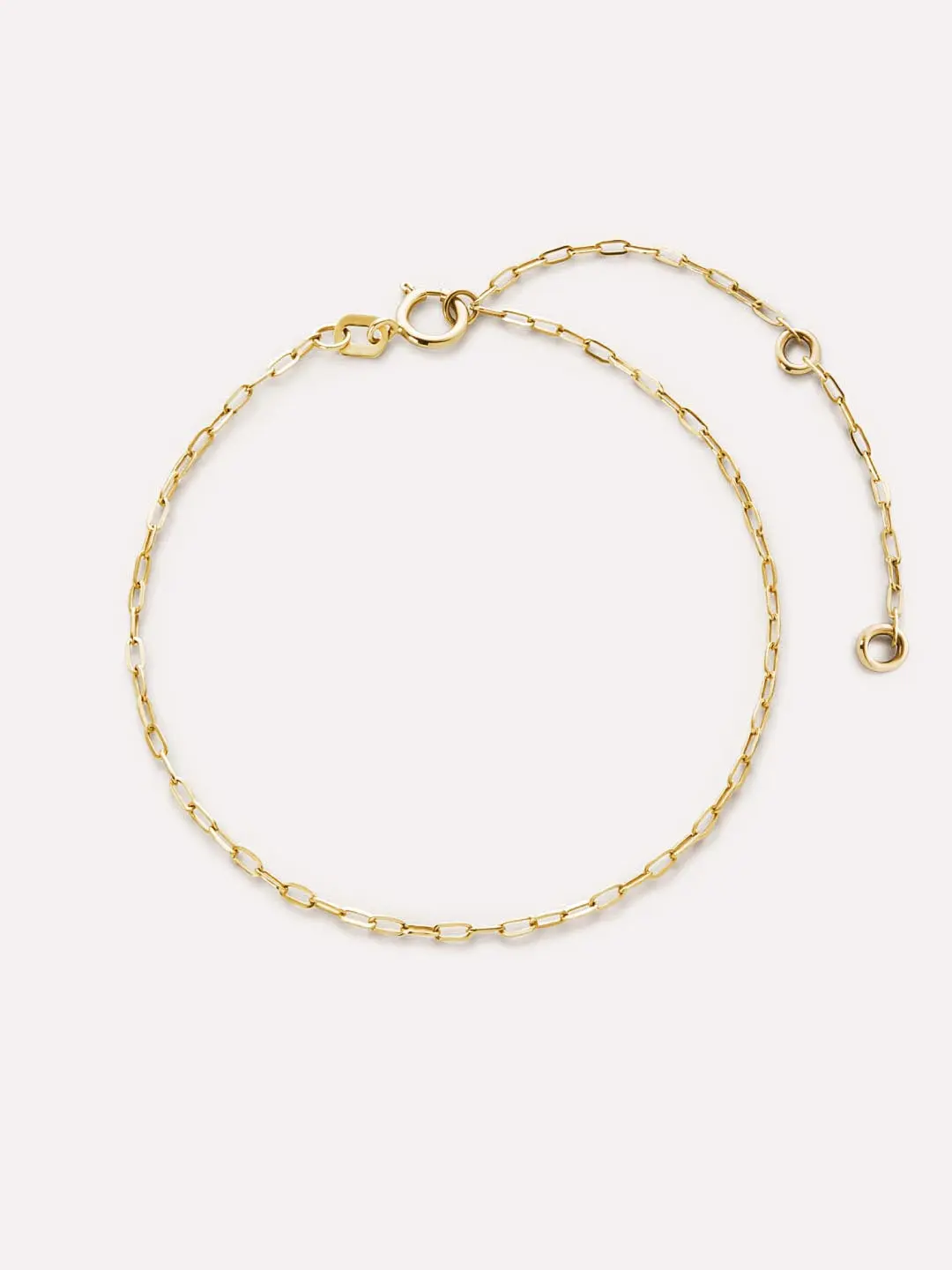 Gold Chain Bracelet - Gold Paperclip Bracelet